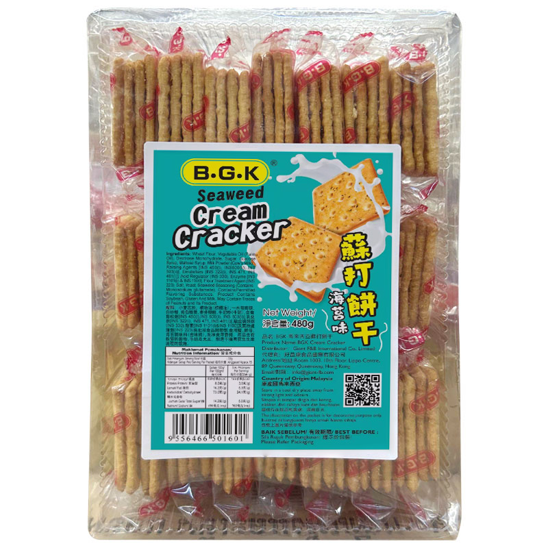 BGK 马来西亚苏打饼干（海苔味）480g