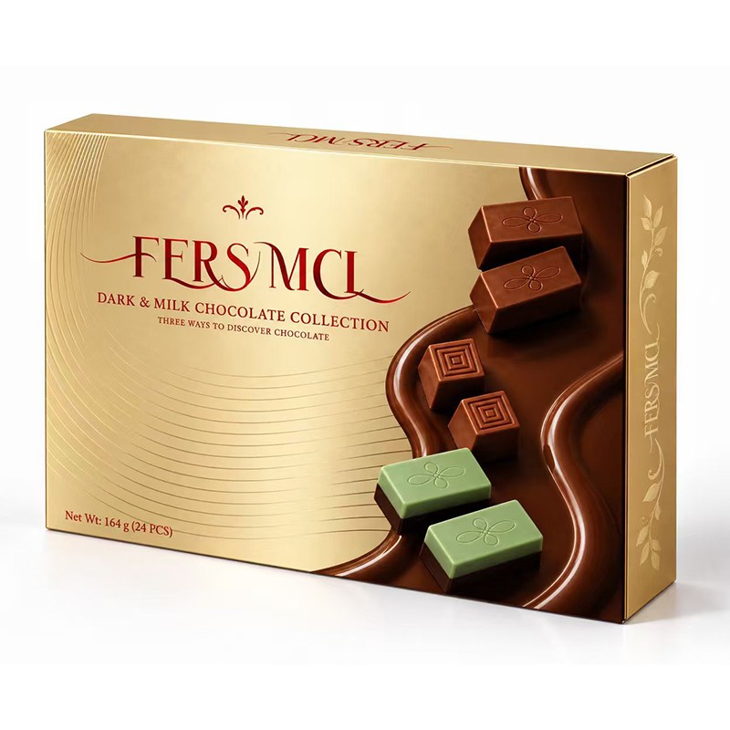 FERSMCL 黑巧牛奶巧克力精选礼盒 24 枚装