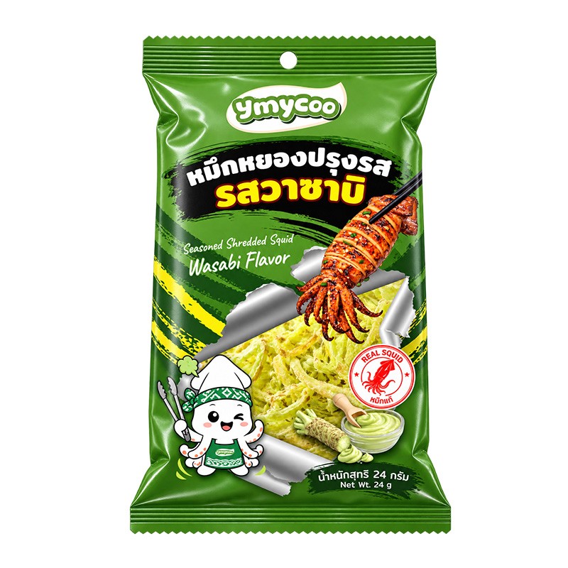 YMYCOO 泰国 芥末味鱿鱼丝 24g