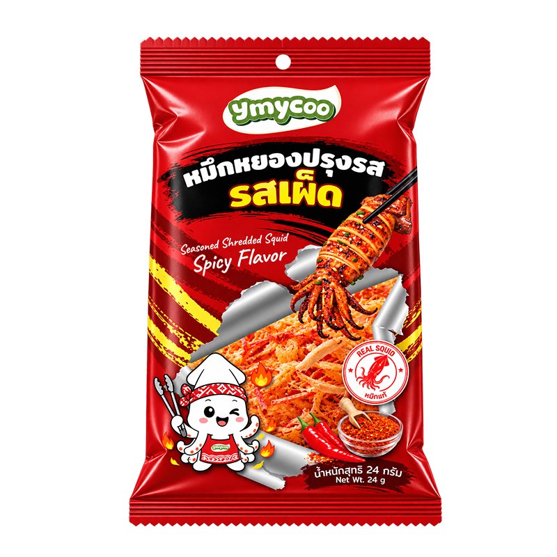 YMYCOO 泰国 辣味鱿鱼丝 24g
